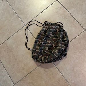 Camo draw string Bag